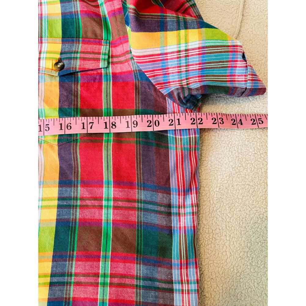 Black Brown 1826 Plaid Button Down Shirt Medium - Picture 5 of 5